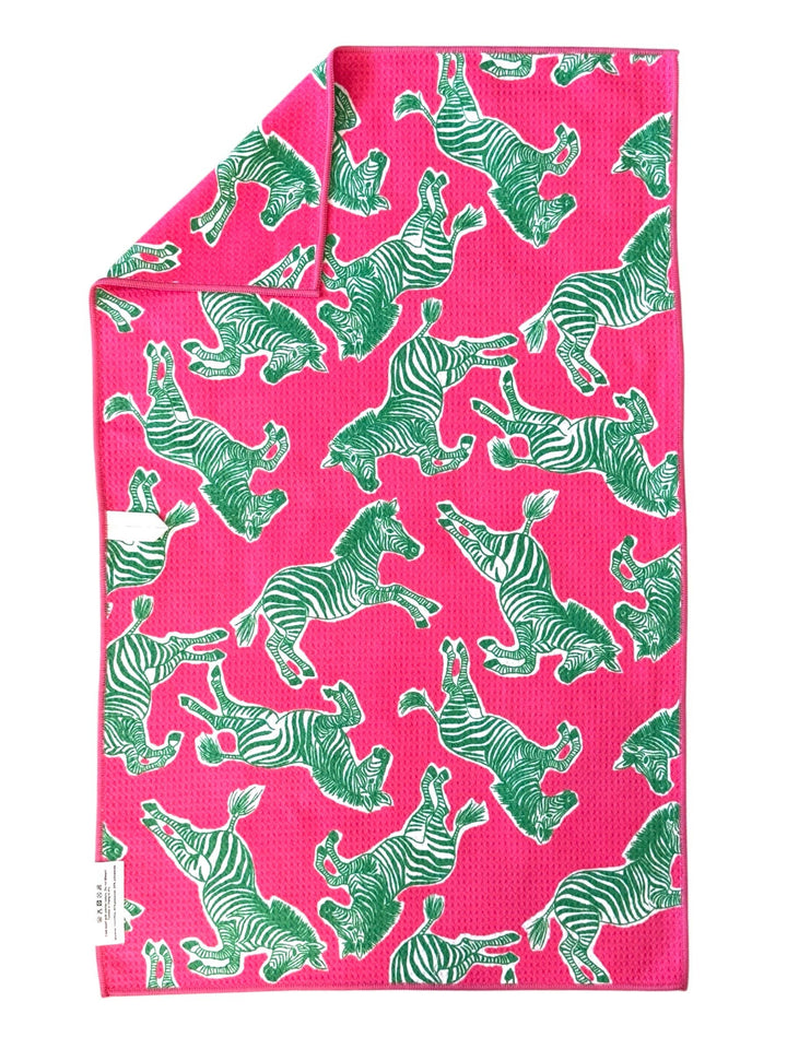 Zebra run: Double-Sided Hand Towel