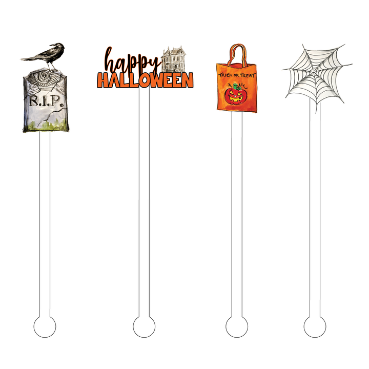 Happy Halloween Acrylic Stir Sticks Combo