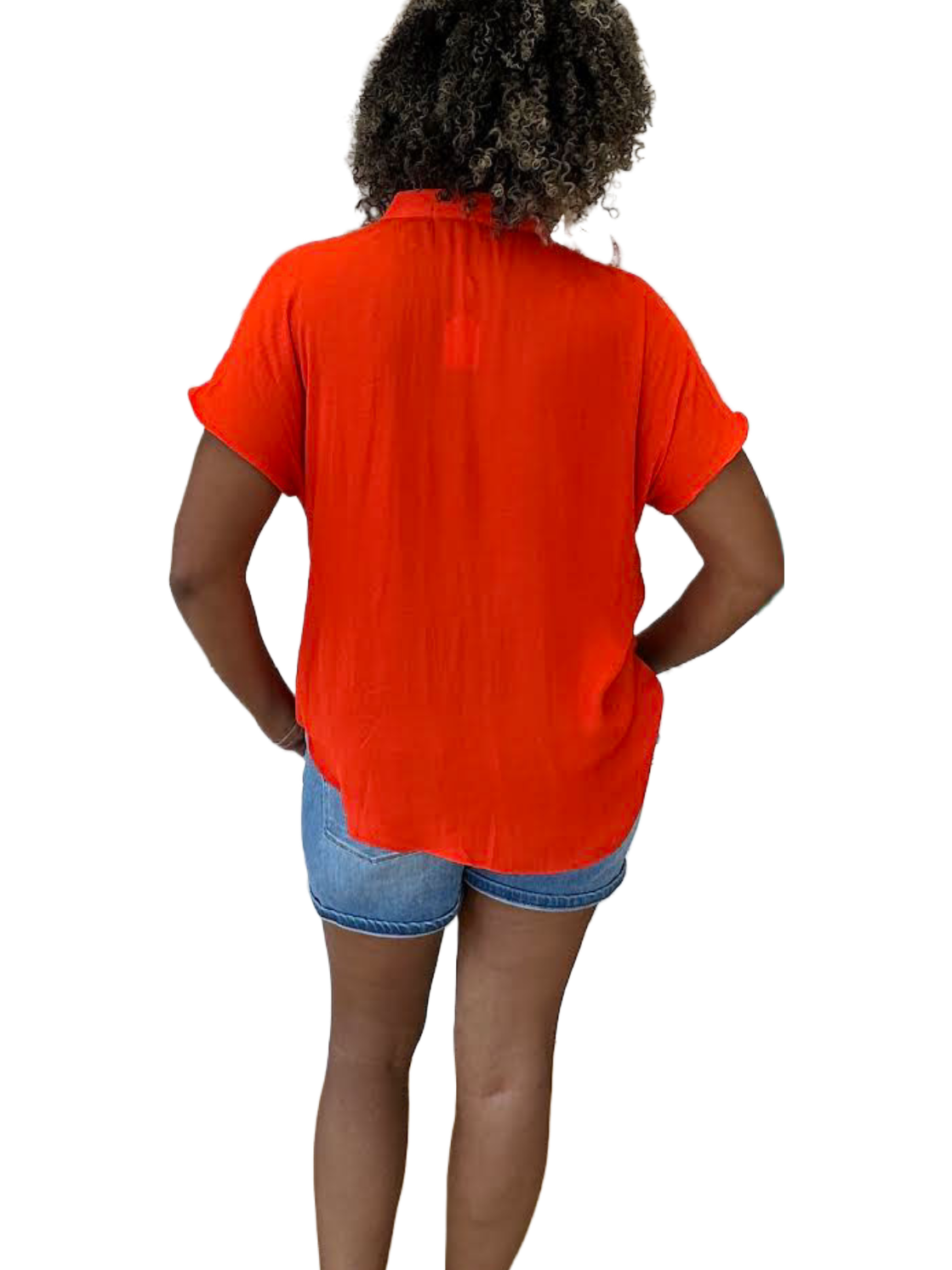 The Ashlyn Top- Tomato Red