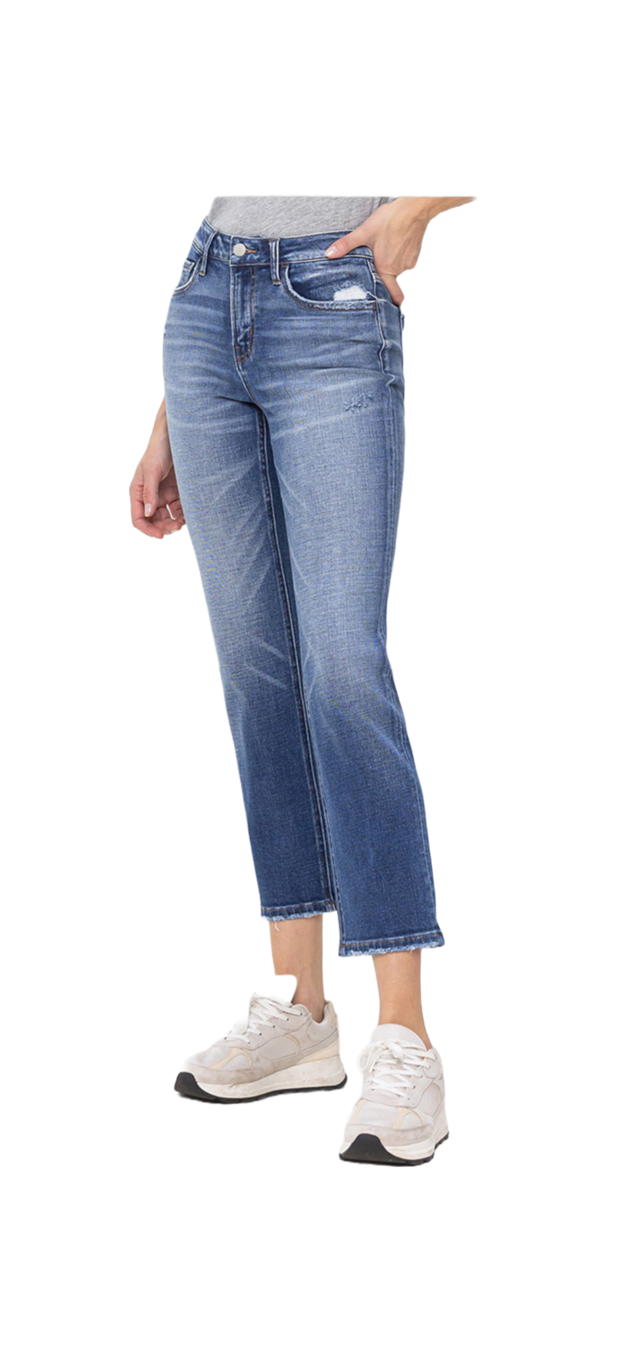 Mid Rise Straight Jean