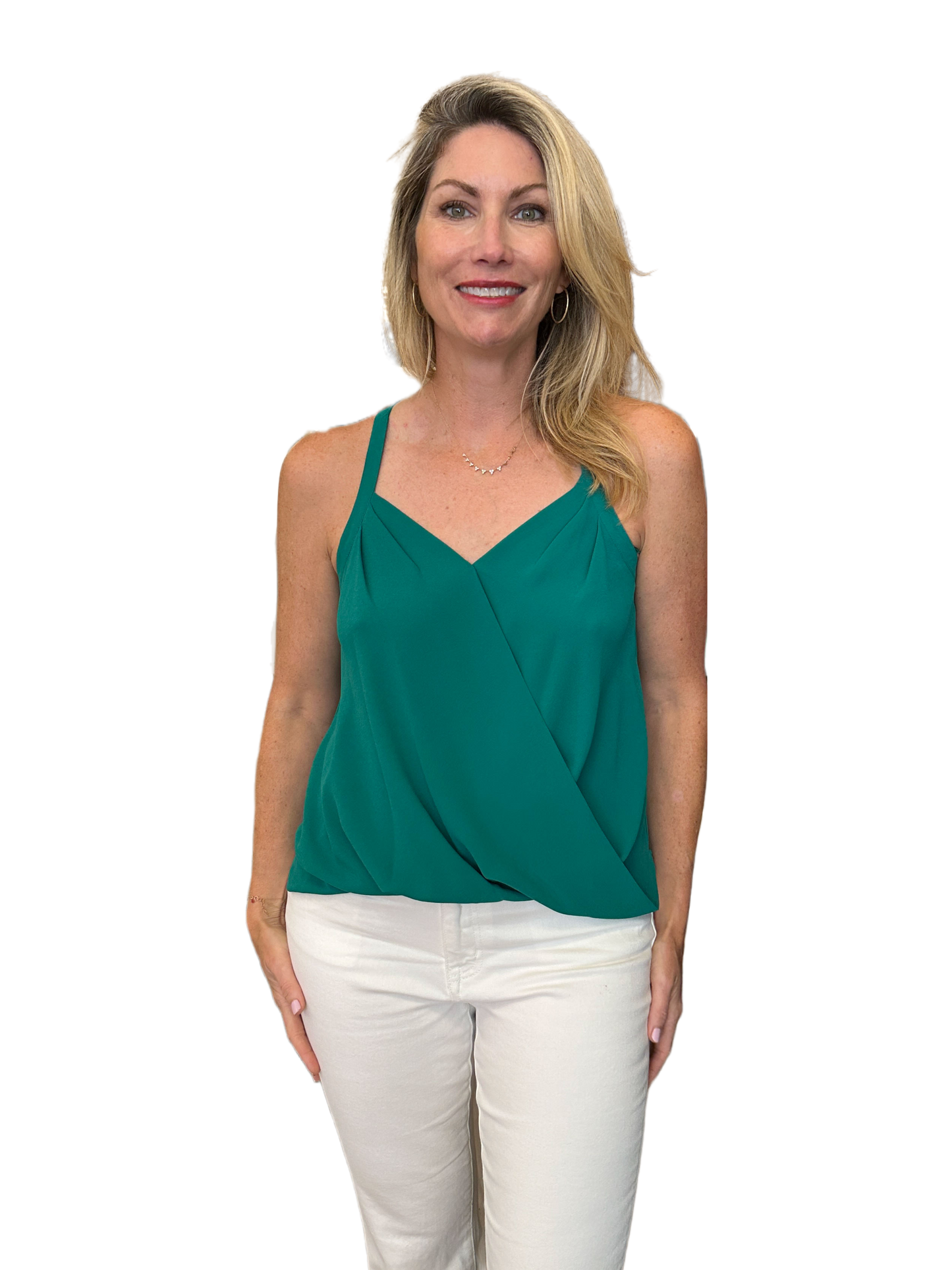 The Chelsea Top- Emerald Green