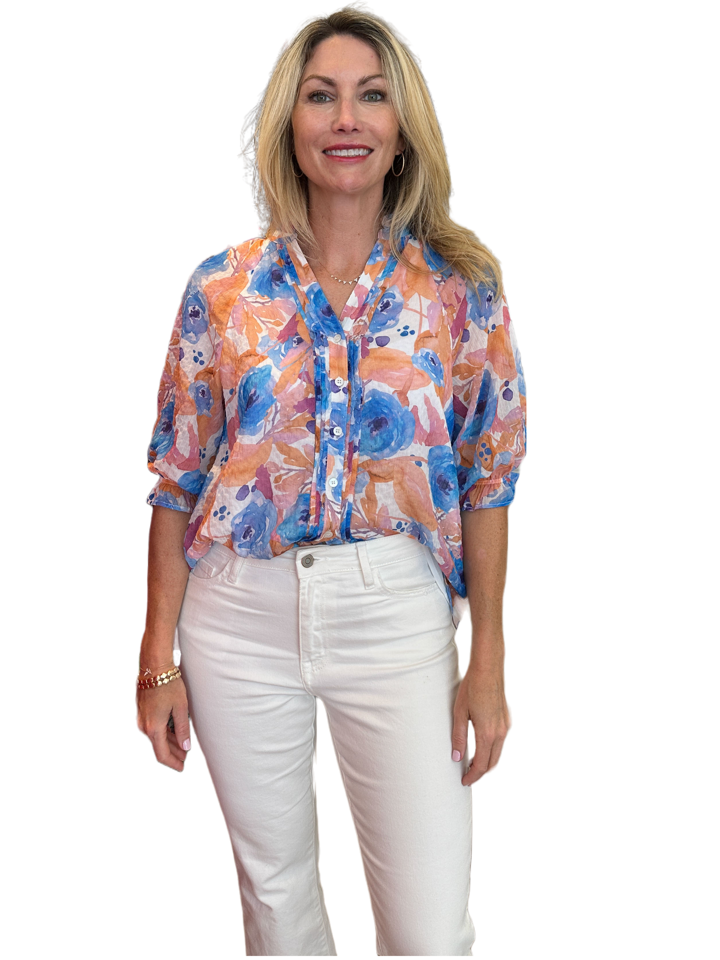 The Abelia Blouse- Multi
