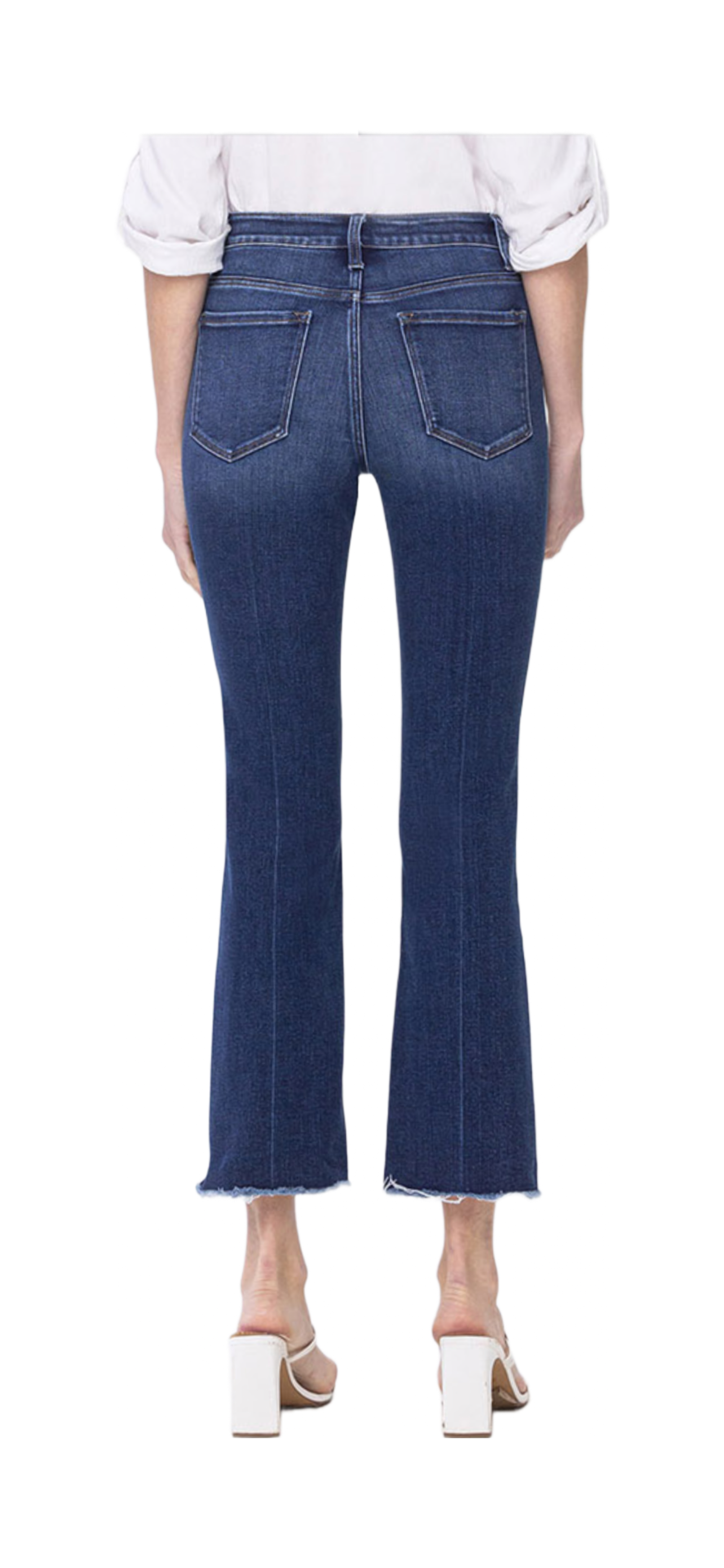 Dark Wash High Rise Flare Jean