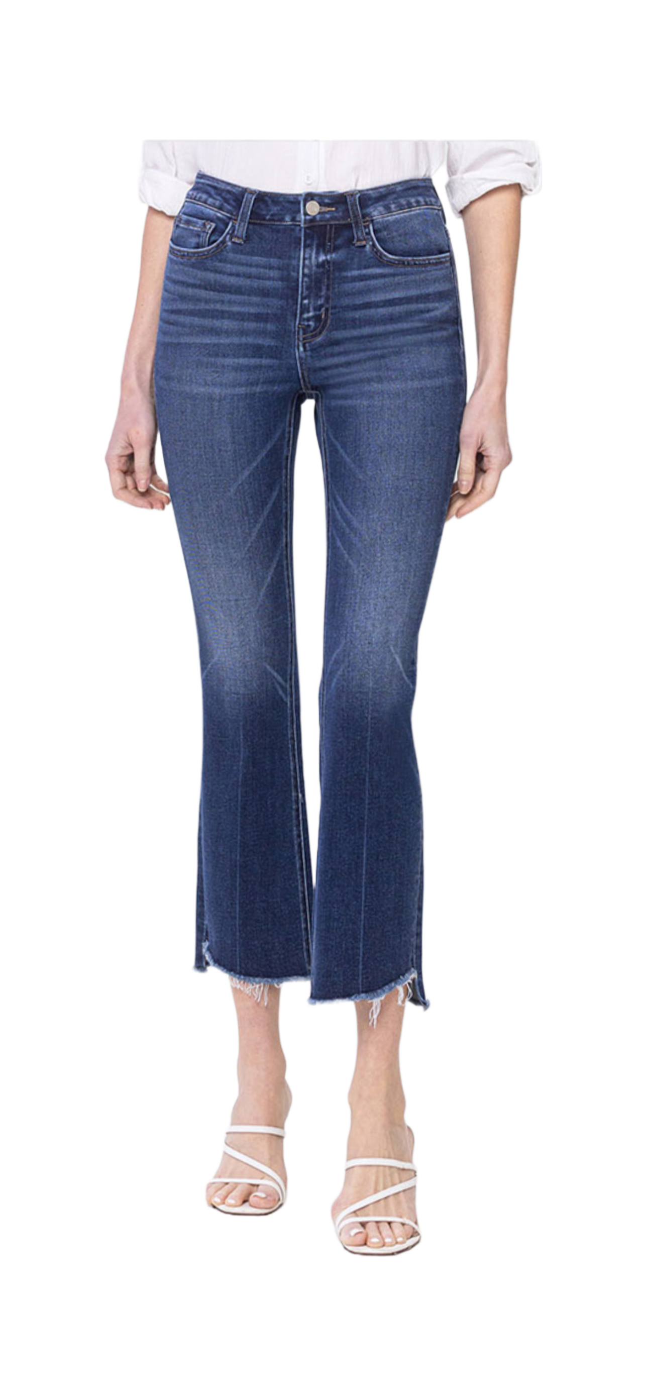 Dark Wash High Rise Flare Jean