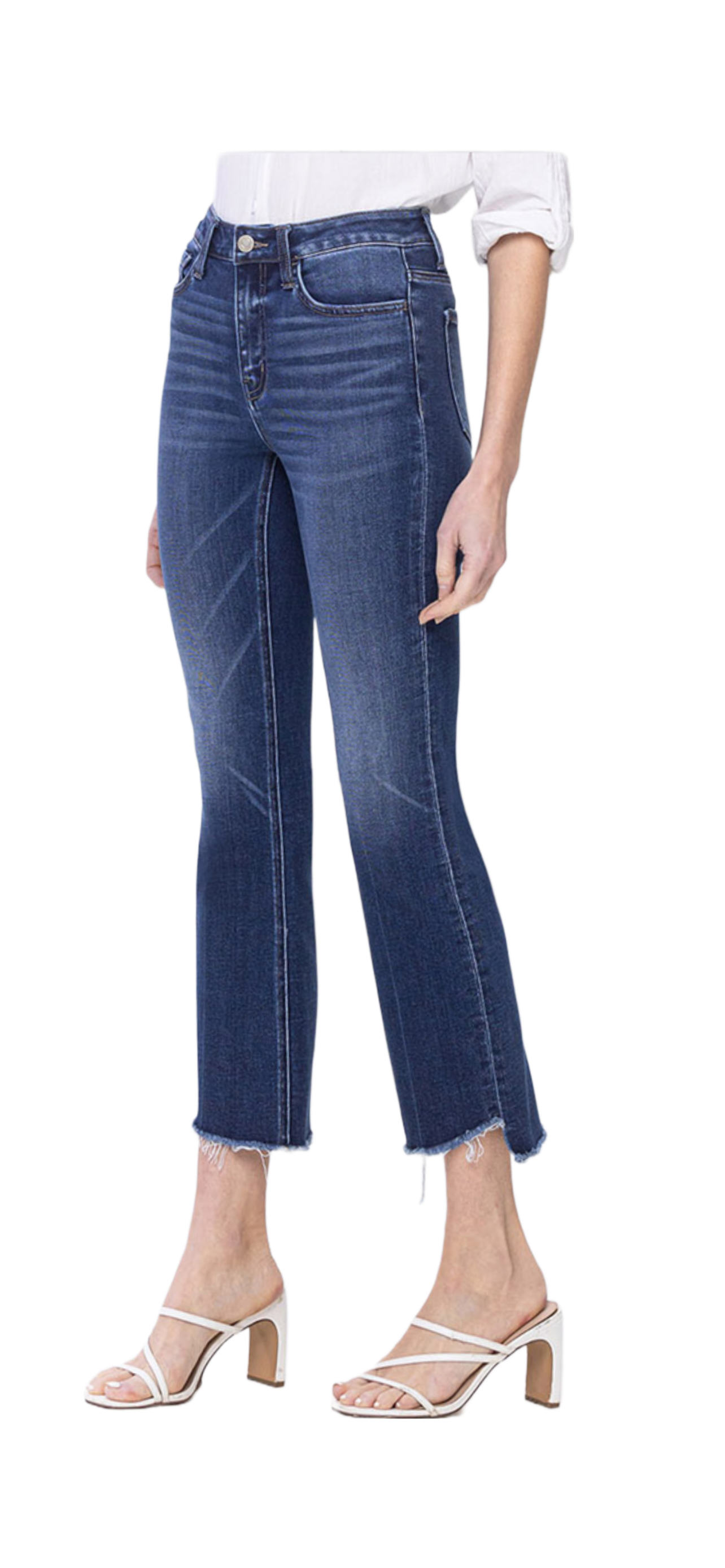 Dark Wash High Rise Flare Jean