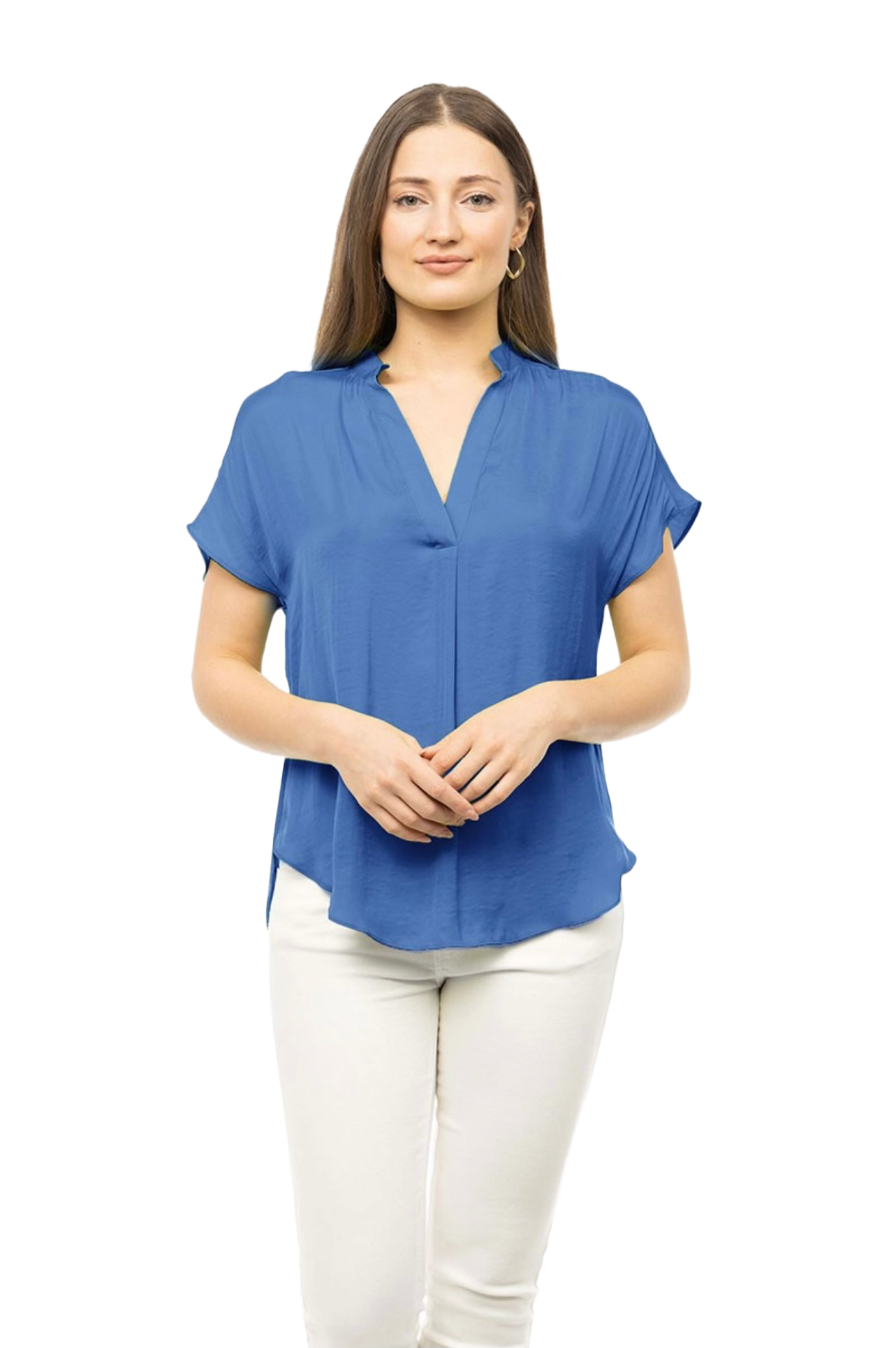 The Ashlyn Top- Marine Blue
