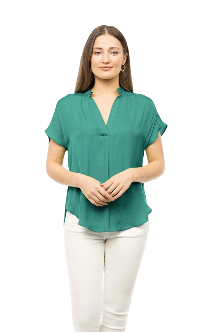 The Ashlyn Top- Teal Green