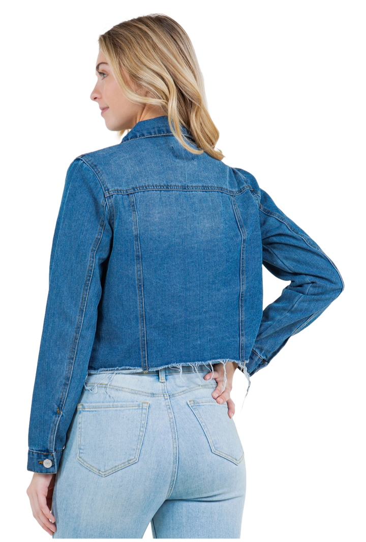 The Viola Jacket- Dark Denim