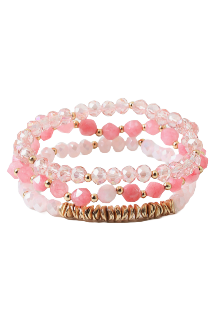 The Kallie Bracelets- Pink