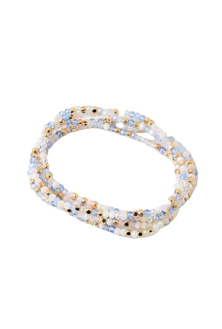 The Tyla Bracelet- White/Blue