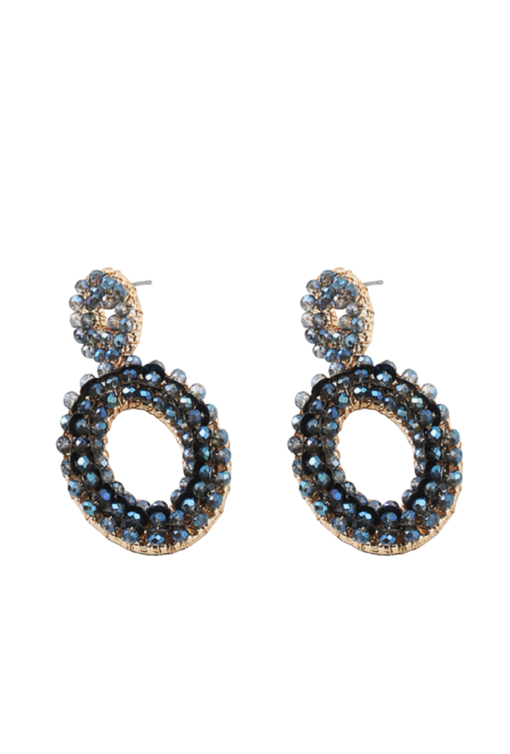 The Adaline Earring- Navy