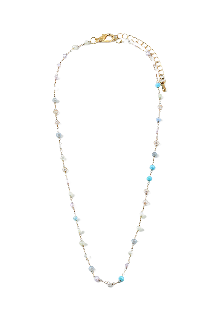 The Eleni Necklace- Light Blue