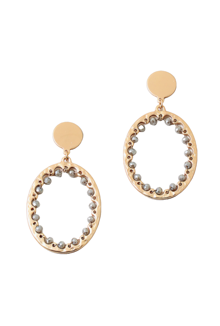 The Eileen Earring- Light Grey