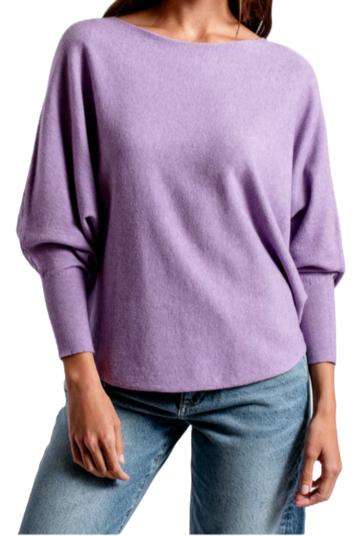 The Presley Sweater- Lavendar