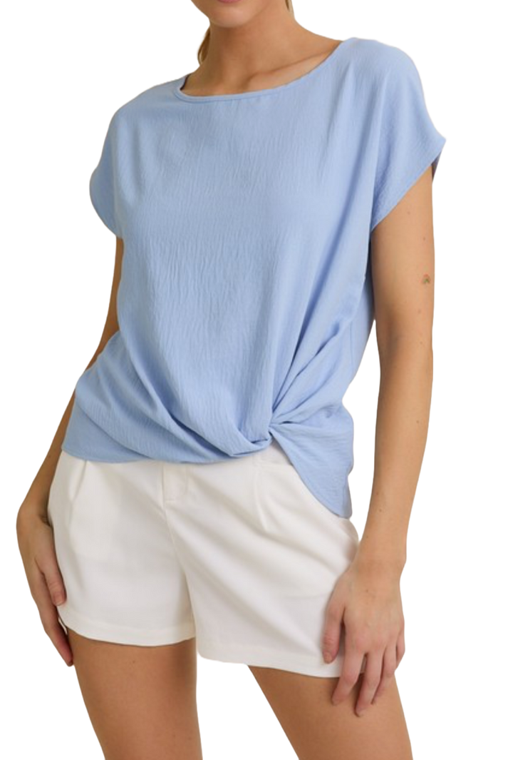 The Mahalia Top- Baby Blue