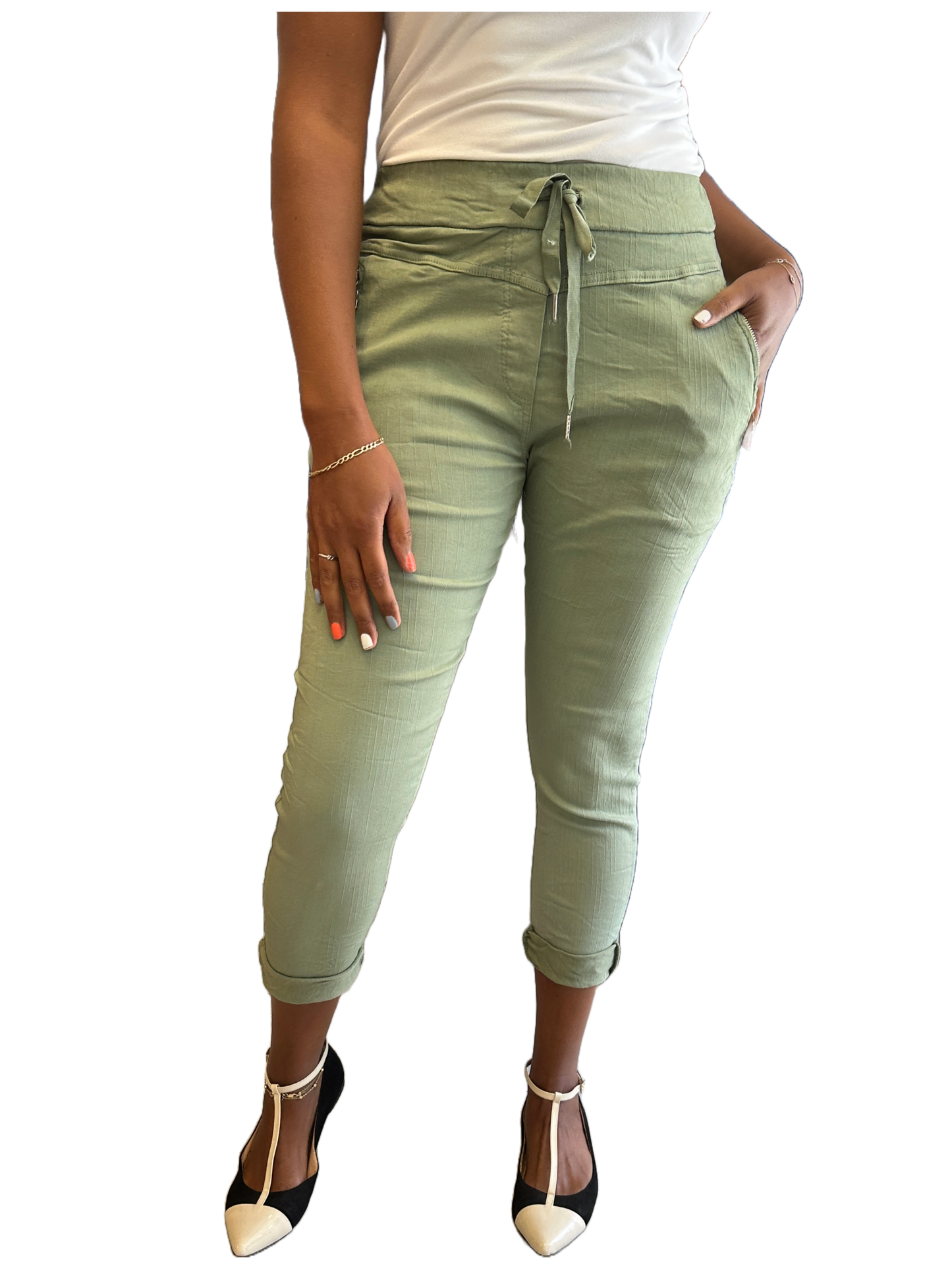 The Payton Pant- Olive Moss