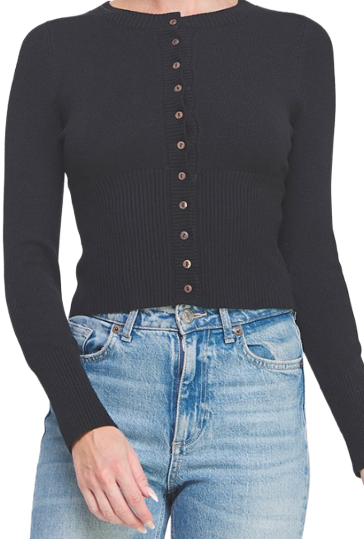 The Acela Cardigan- Black