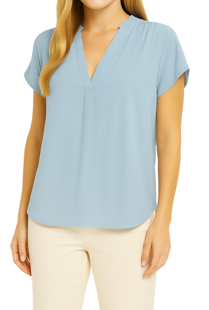The Ashlyn Top- Light Blue