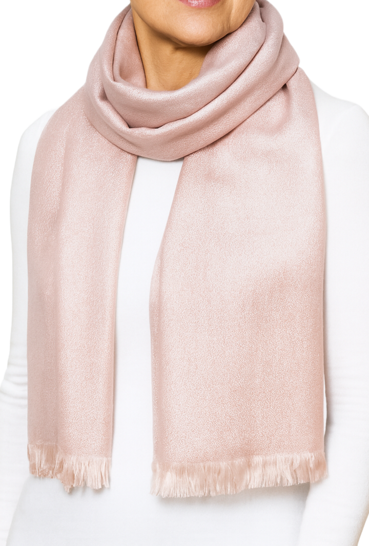 Metallic Evening Wrap- Rose Gold