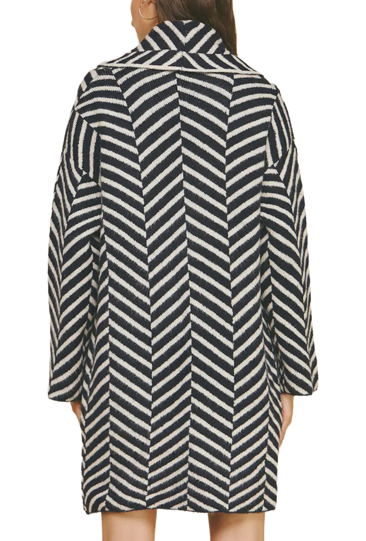 The Crimson Sweater Coat- Navy