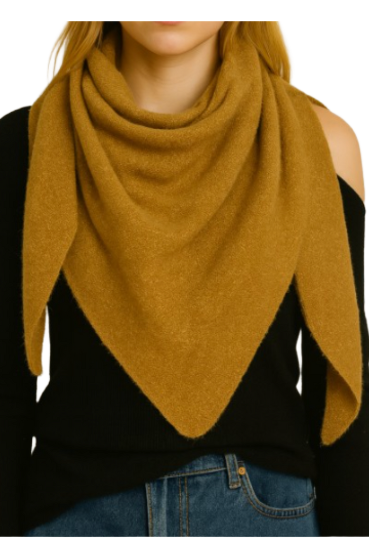 Triangle Scarf/Shawl- Mustard