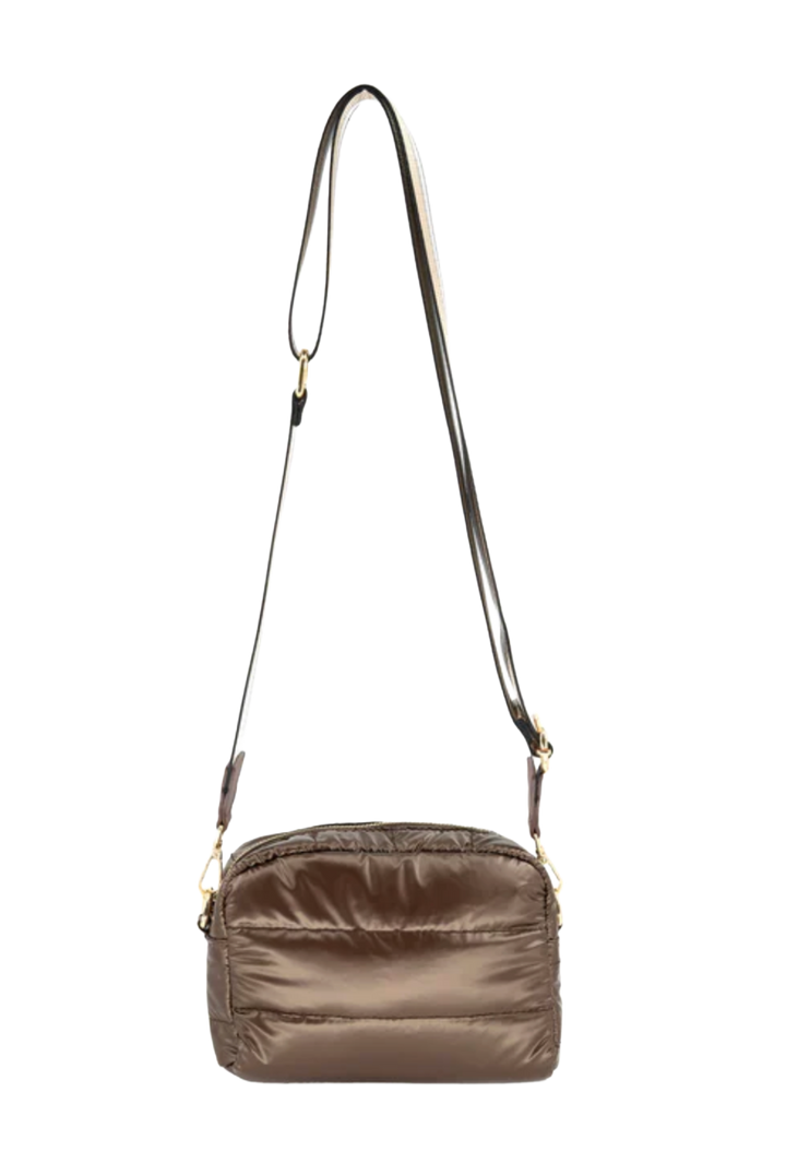 Square Puffer Bag- Brown