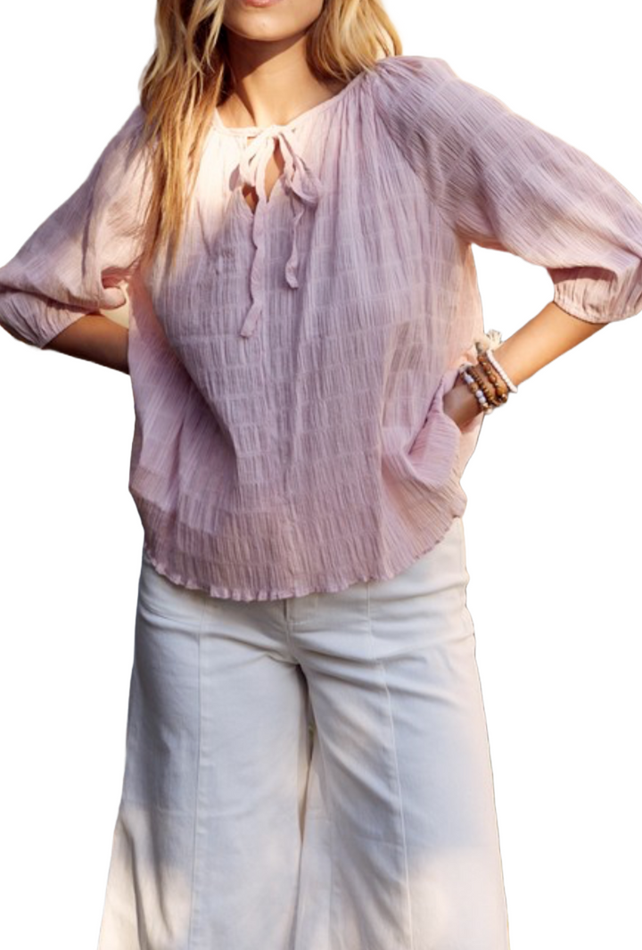 The Kiera Blouse- Blush