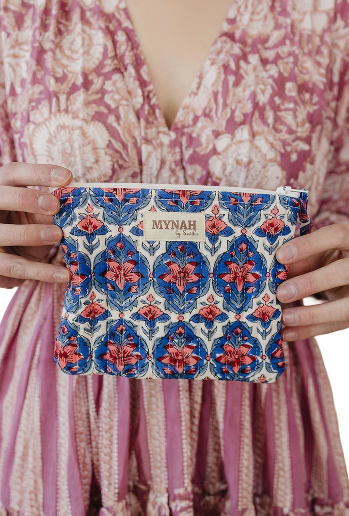 Nautical Nantucket Quilted Coin Purse