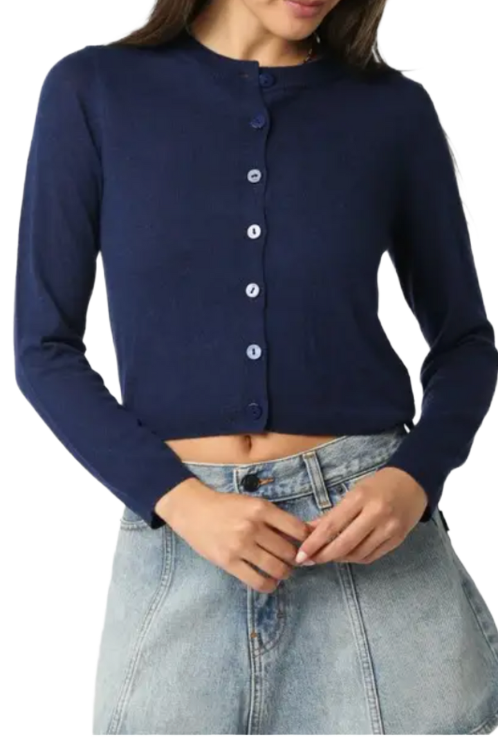 The Marie Cardigan- Navy