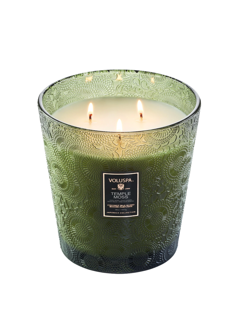 Temple Moss 3 Wick Hearth