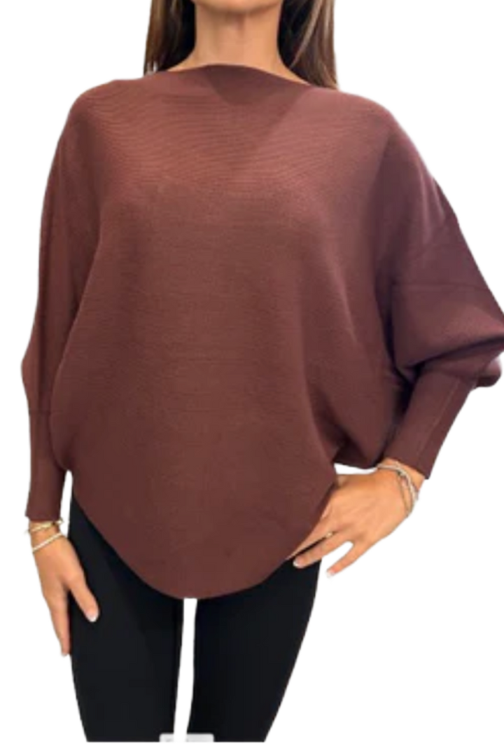 The Oakley Sweater- Chocolate Brown