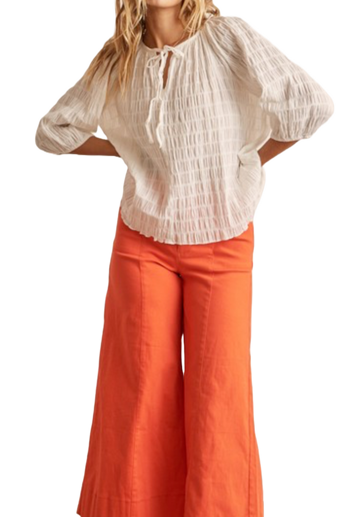 The Kiera Blouse- Cream