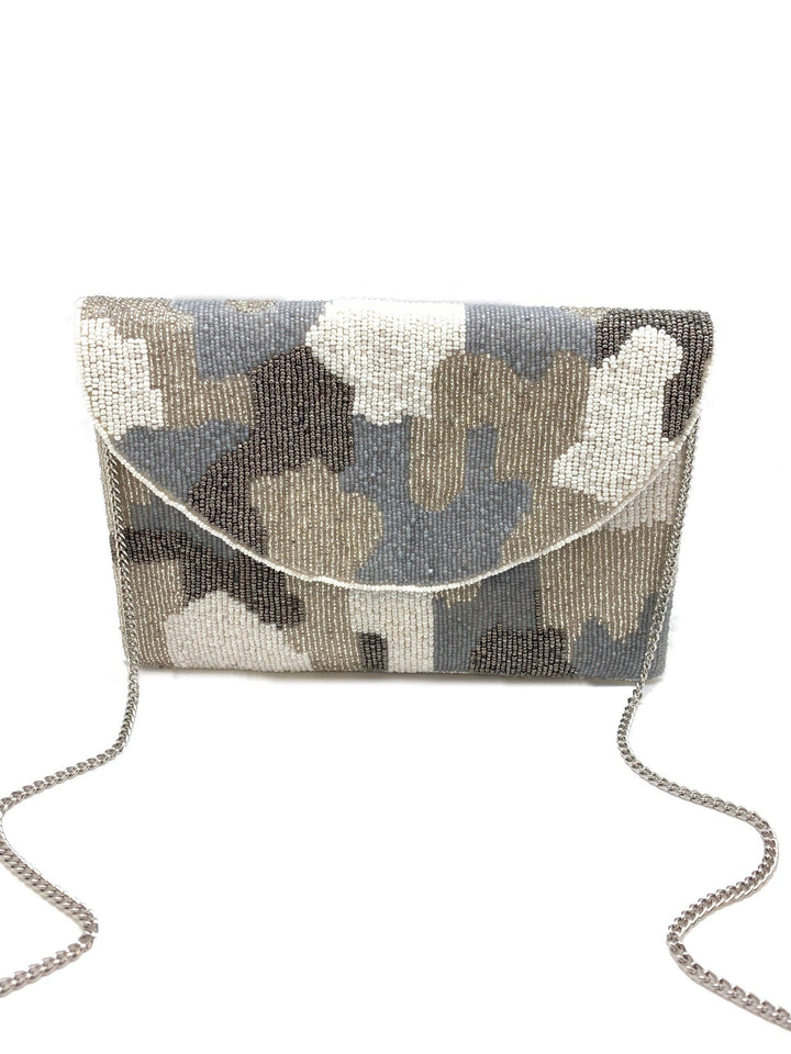 Grey Camo Clutch