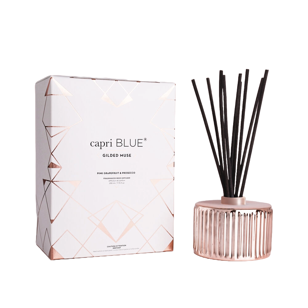 Pink Grapefruit & Prosecco Gilded Reed Diffuser, 7.75 fl oz