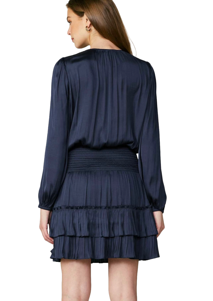 The Tania Mini Dress- Blue