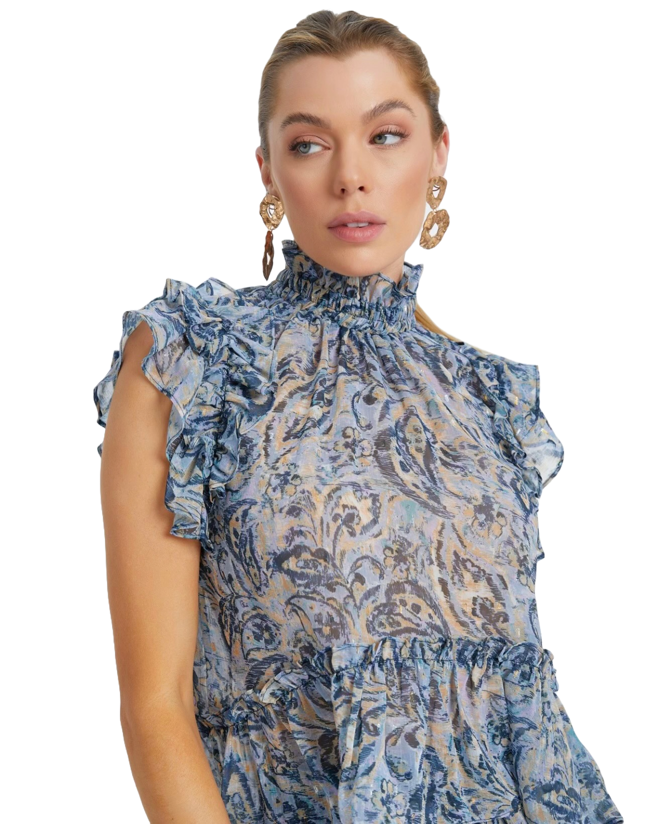 The Marceline Blouse- Blue