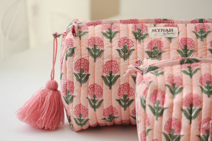 Blush marigold travel/make up/organizer/bag-LARGE only