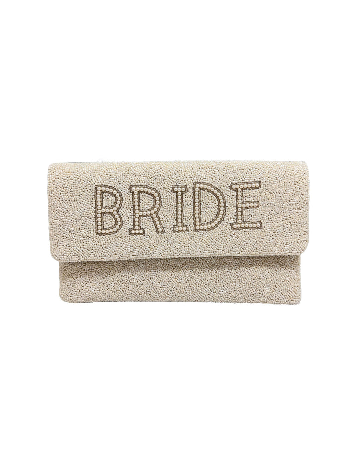 Bride Pearls Beaded Clutch