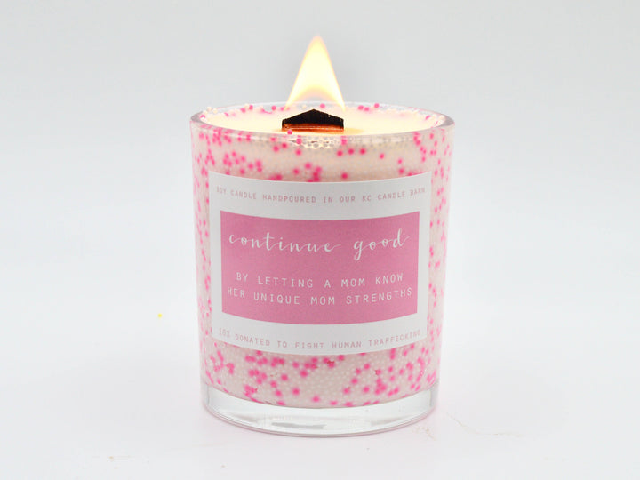 Sprinkle Edition Best Mom Ever Mother's Day Floral Candle