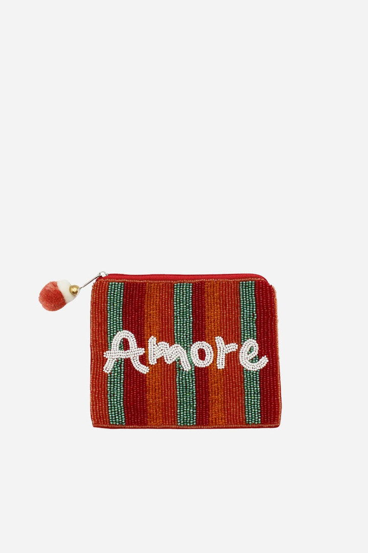 Amore Beaded Coin Pouch
