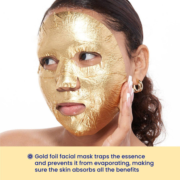 Face Mask - Korean Beauty - Gold Foil - Be Bright Be You