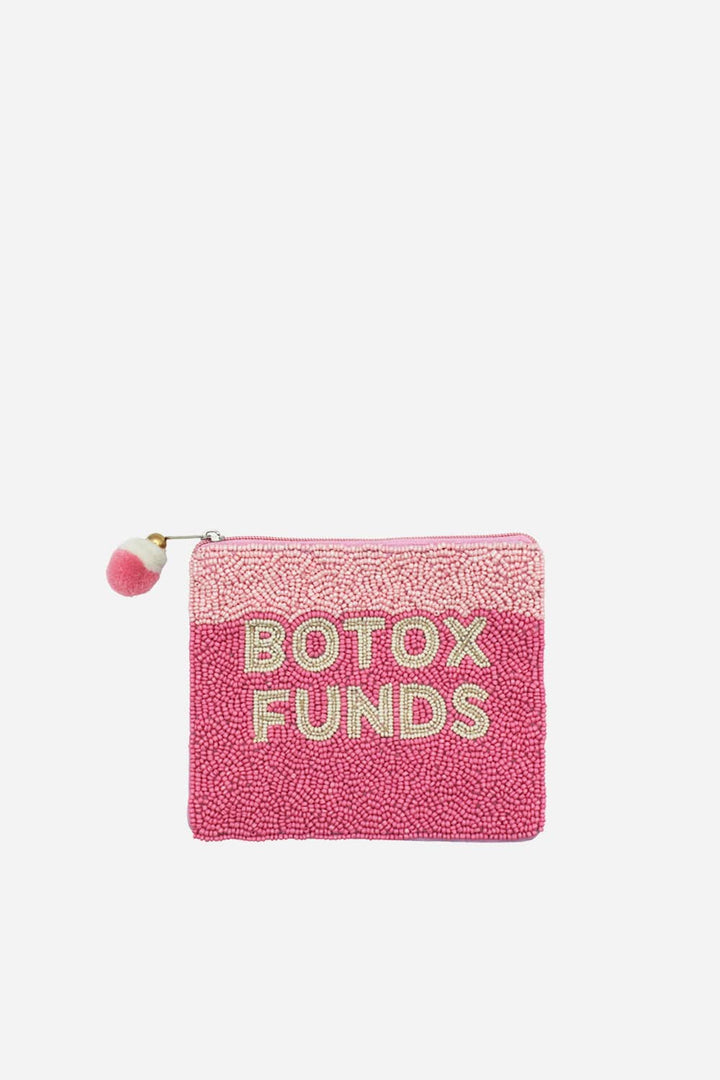 Botox Funds Beaded Coin Pouch