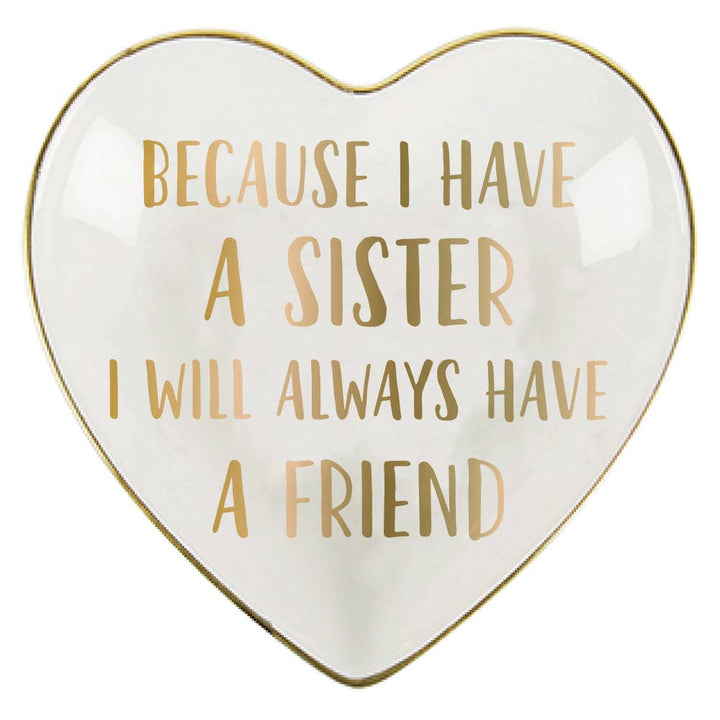 Ceramic Trinket Tray | Sister Friend