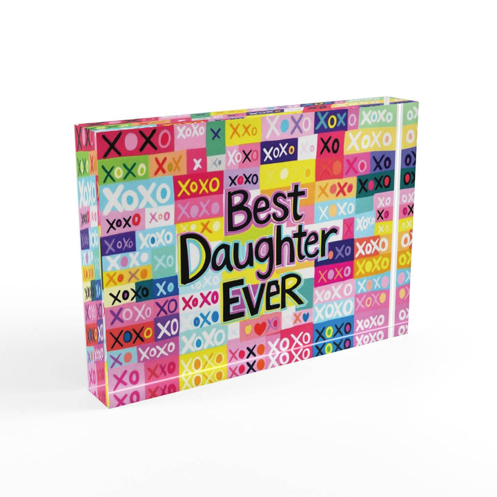 Best Daughter Ever Crystal Block