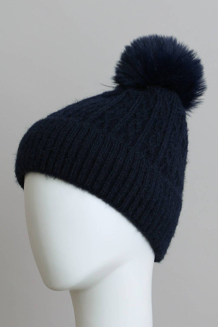 Cable Knit Cuffed Beanie