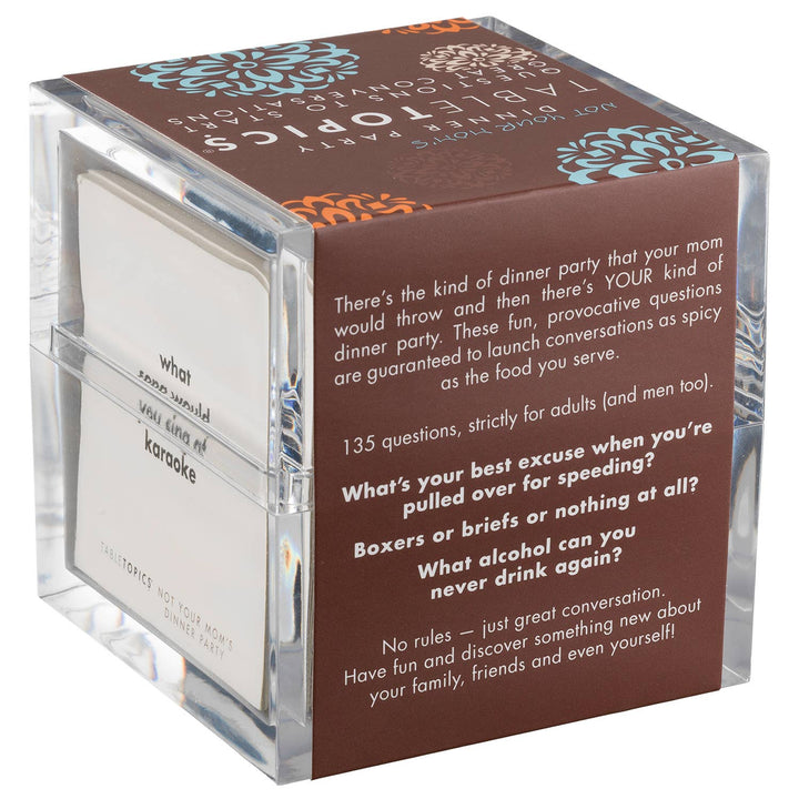 TABLETOPICS NOT YOUR MOM′S DINNER PARTY - Conversation Starter