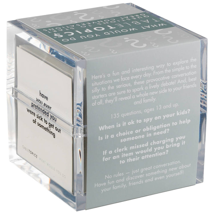 TABLETOPICS WHAT WOULD YOU DO - Conversation Starter Cards