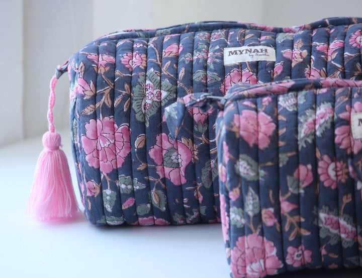 Indian rose floral Makeup Bag