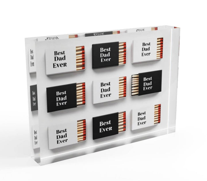 Best Father Father’s Day Birthday Art Crystal Block