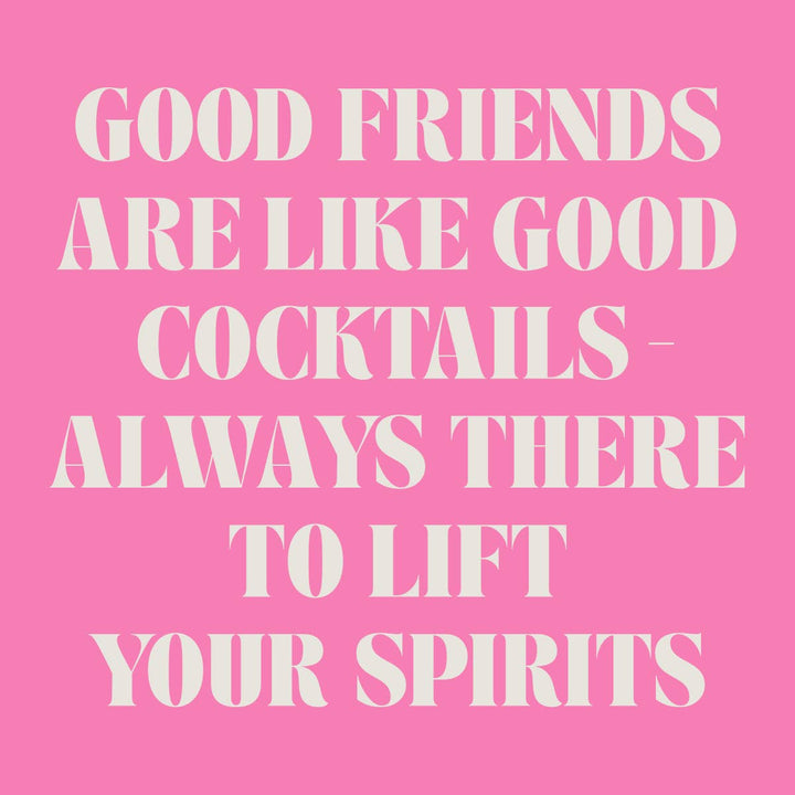 Funny Party Cocktail Napkins | Good Friends Good Cocktails